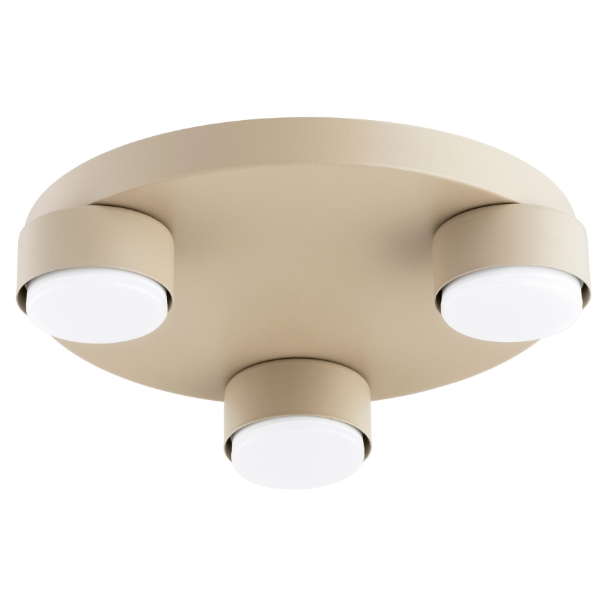 Brilagi - LED RGB+CCT Ρυθμιζόμενο φωτιστικό οροφής MONO 3xGX53/14W/230V 2700-6500K Wi-Fi Tuya Ø 30 cm μπεζ