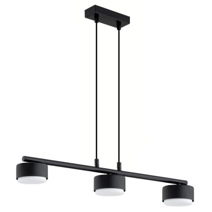 Brilagi - LED RGB+CCT Ρυθμιζόμενο κρεμαστό φωτιστικό με καλώδιο ανάρτησης MONO 3xGX53/14W/230V 2700-6500K Wi-Fi Tuya μαύρο