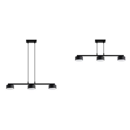 Brilagi - LED RGB+CCT Ρυθμιζόμενο κρεμαστό φωτιστικό με καλώδιο ανάρτησης MONO 3xGX53/14W/230V 2700-6500K Wi-Fi Tuya μαύρο
