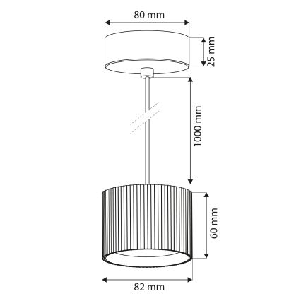 Brilagi - LED RGB+CCT Ρυθμιζόμενο κρεμαστό φωτιστικό με καλώδιο STRIPY 1xGX53/14W/230V 2700-6500K Wi-Fi Tuya λευκό