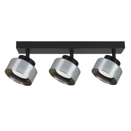 Brilagi - LED RGB+CCT Ρυθμιζόμενο σποτ AURA LUX 3xGX53/14W/230V 2700-6500K Wi-Fi Tuya μαύρο/καπνιστό