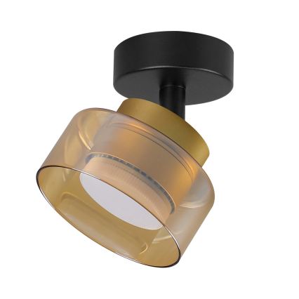 Brilagi - LED RGB+CCT Ρυθμιζόμενο σποτ οροφής AURA LUX 1xGX53/14W/230V 2700-6500K Wi-Fi Tuya μαύρο/χρυσό