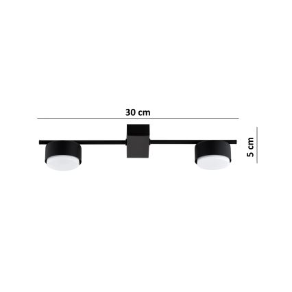 Brilagi - LED RGB+CCT Ρυθμιζόμενο σποτ MONO 2xGX53/14W/230V 2700-6500K Wi-Fi Tuya μαύρο