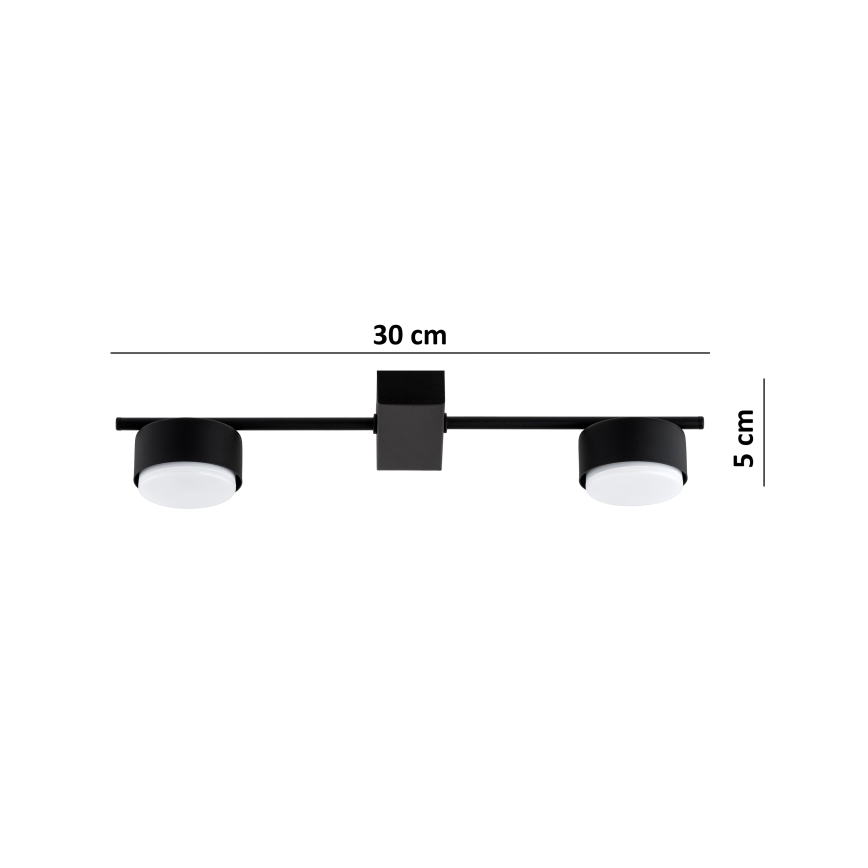 Brilagi - LED RGB+CCT Ρυθμιζόμενο σποτ MONO 2xGX53/14W/230V 2700-6500K Wi-Fi Tuya μαύρο