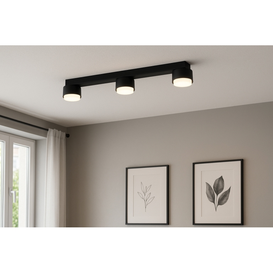 Brilagi - LED RGB+CCT ρυθμιζόμενο σποτ MONO 3xGX53/14W/230V 2700-6500K Wi-Fi Tuya μαύρο