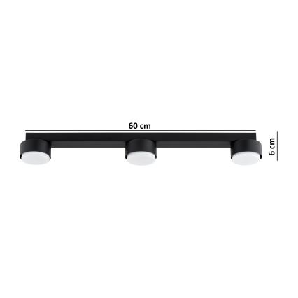Brilagi - LED RGB+CCT ρυθμιζόμενο σποτ MONO 3xGX53/14W/230V 2700-6500K Wi-Fi Tuya μαύρο
