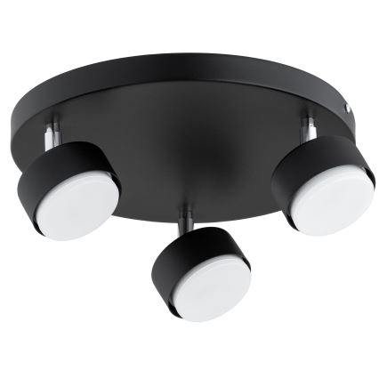 Brilagi - LED RGB+CCT ρυθμιζόμενο σποτ MONO 3xGX53/14W/230V 2700-6500K Wi-Fi Tuya μαύρο