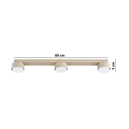 Brilagi - LED RGB+CCT ρυθμιζόμενο σποτ MONO 3xGX53/14W/230V 2700-6500K Wi‑Fi Tuya μπεζ