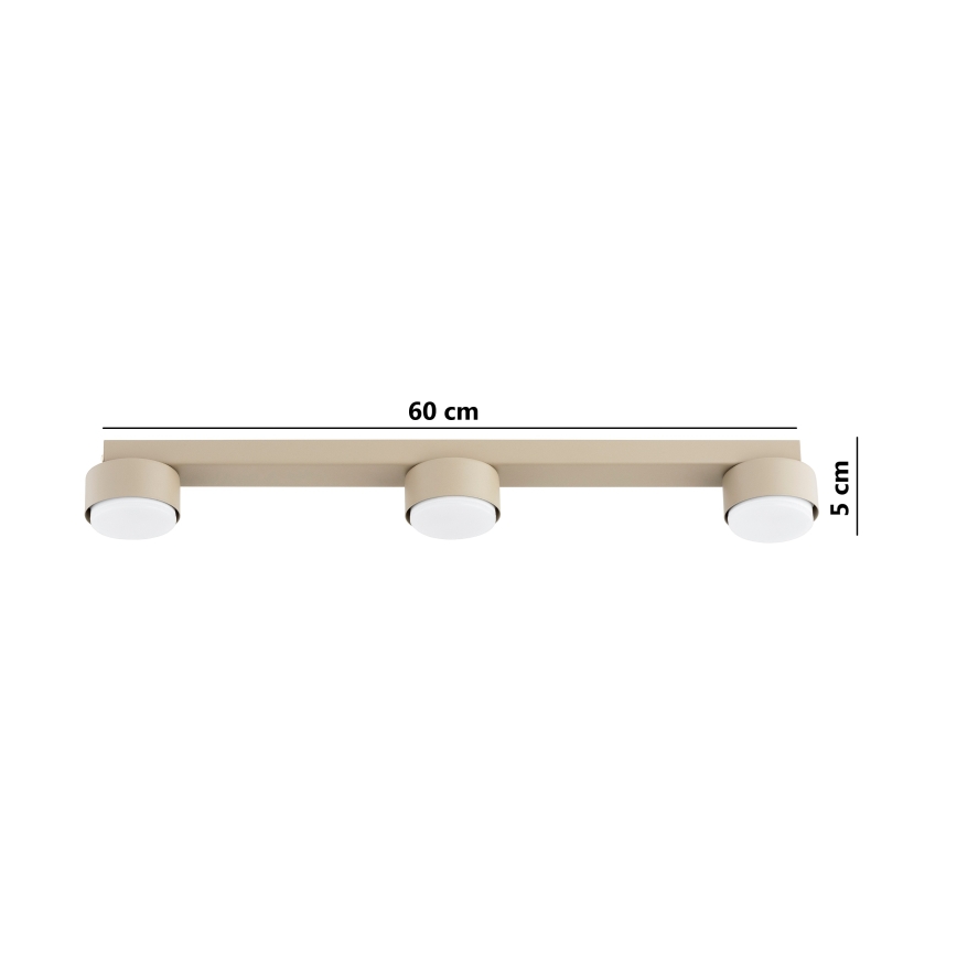 Brilagi - LED RGB+CCT ρυθμιζόμενο σποτ MONO 3xGX53/14W/230V 2700-6500K Wi‑Fi Tuya μπεζ