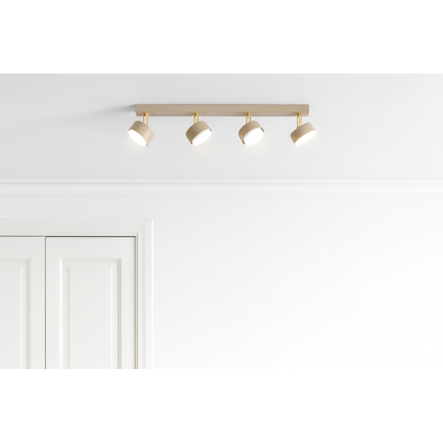 Brilagi - LED RGB+CCT Ρυθμιζόμενο σημειακό φωτιστικό MONO 4xGX53/14W/230V 2700-6500K Wi-Fi Tuya μπεζ