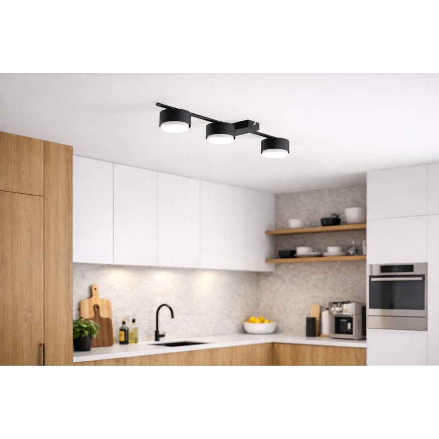 Brilagi - LED RGB+CCT Ρυθμιζόμενο σποτ MONO 3xGX53/14W/230V 2700-6500K Wi-Fi Tuya μαύρο