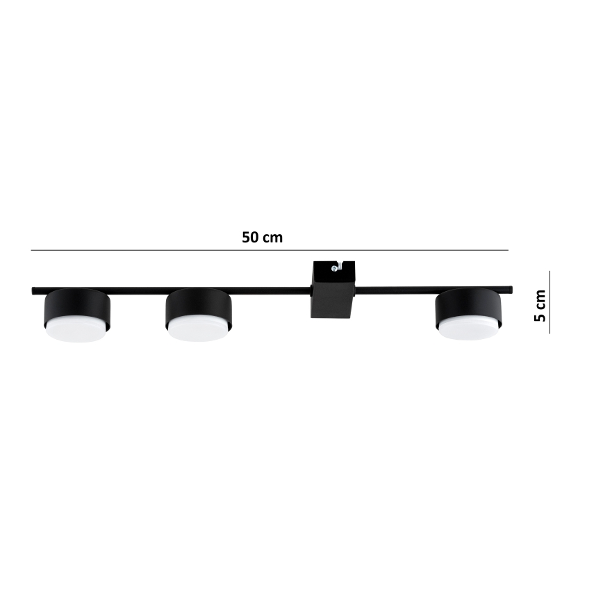 Brilagi - LED RGB+CCT Ρυθμιζόμενο σποτ MONO 3xGX53/14W/230V 2700-6500K Wi-Fi Tuya μαύρο