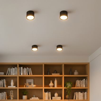 Brilagi - LED RGB+CCT Ρυθμιζόμενο σποτ φωτιστικό SMOOTH 1xGX53/14W/230V 2700-6500K Wi-Fi Tuya μαύρο