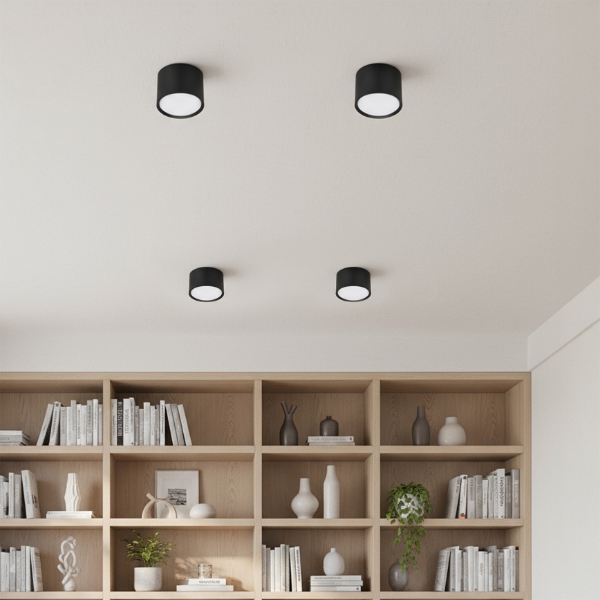 Brilagi - LED RGB+CCT Ρυθμιζόμενο σποτ φωτιστικό SMOOTH 1xGX53/14W/230V 2700-6500K Wi-Fi Tuya μαύρο