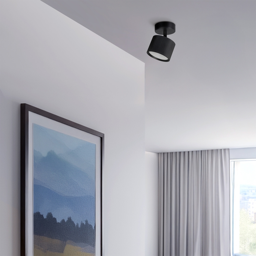 Brilagi - LED RGB+CCT Ρυθμιζόμενο σποτ STRIPY 1xGX53/14W/230V 2700-6500K Wi-Fi Tuya μαύρο