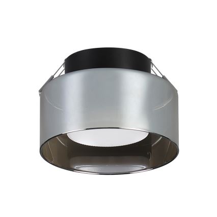 Brilagi - LED RGB+CCT Ρυθμιζόμενο εντοιχισμένο φωτιστικό οροφής AURA LUX 1xGX53/14W/230V 2700-6500K Wi-Fi Tuya μαύρο/καπνιστό