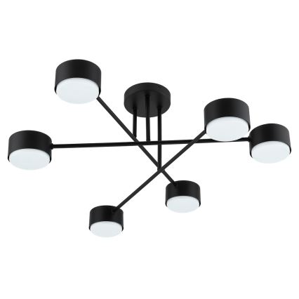 Brilagi - LED RGB+CCT Ρυθμιζόμενος επιφανειακός πολυέλαιος MONO 6xGX53/14W/230V 2700-6500K Wi-Fi Tuya μαύρο