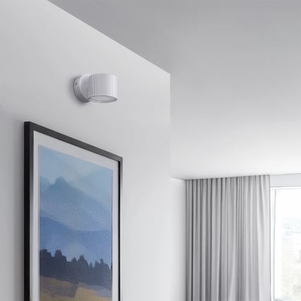 Brilagi - LED RGB+CCT Ρυθμιζόμενο επιτοίχιο φωτιστικό σποτ STRIPY 1xGX53/14W/230V 2700-6500K Wi-Fi Tuya λευκό