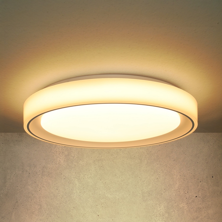 Brilagi - LED RGB dimmable φωτιστικό οροφής FLOCO LED/30W/230V 3000-6500K Wi-Fi Tuya + LED/6W + τηλεχειριστήριο