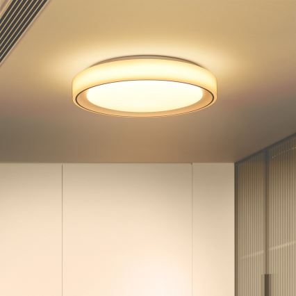 Brilagi - LED RGB dimmable φωτιστικό οροφής FLOCO LED/30W/230V 3000-6500K Wi-Fi Tuya + LED/6W + τηλεχειριστήριο