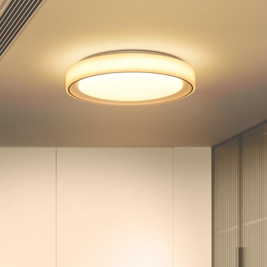 Brilagi - LED RGB dimmable φωτιστικό οροφής FLOCO LED/30W/230V 3000-6500K Wi-Fi Tuya + LED/6W + τηλεχειριστήριο