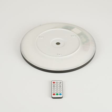 Brilagi - LED RGBW Dimmable φωτιστικό οροφής ULTRA SLIM LED/18W/230V 2700-6500K διάμετρος 30 cm μαύρο + τηλεχειριστήριο