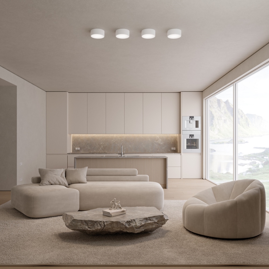 Brilagi - Ρυθμιζόμενο φωτιστικό οροφής LED RGBW CLARE 1xE27/9W/230V 2700-6500K διάμ. 20 cm Wi-Fi λευκό