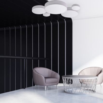 Brilagi - Ρυθμιζόμενο φωτιστικό οροφής LED RGBW CLARE 1xE27/9W/230V 2700-6500K διάμ. 20 cm Wi-Fi λευκό