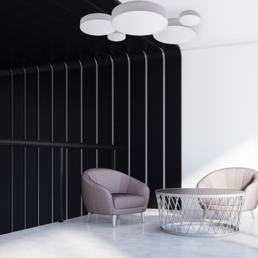 Brilagi - Ρυθμιζόμενο φωτιστικό οροφής LED RGBW CLARE 1xE27/9W/230V 2700-6500K διάμ. 20 cm Wi-Fi λευκό