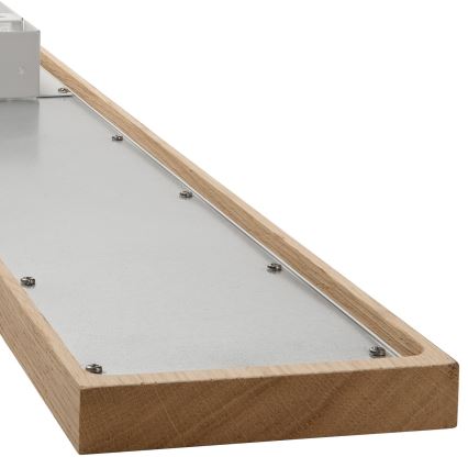 Brilagi - LED RGBW Πάνελ dimming WOODY FRAME LED/34W/230V 11,5x123 cm 2700-6500K δρυς + τηλεχειριστήριο