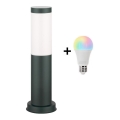 Brilagi - LED RGBW Ρυθμιζόμενη εξωτερική λάμπα NOVA 1xE27/9W/230V 2700-6500K IP44 40 cm ανθρακί
