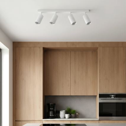 Brilagi - LED RGBW Ρυθμιζόμενο σποτ φωτιστικό SELE MODERN 4xGU10/4,8W/230V 3000K λευκό + τηλεχειριστήριο