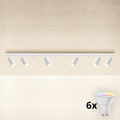 Brilagi - LED RGBW Ρυθμιζόμενο φωτιστικό σποτ SELE MODERN 6xGU10/6,5W/230V 2700-6500K Wi-Fi λευκό