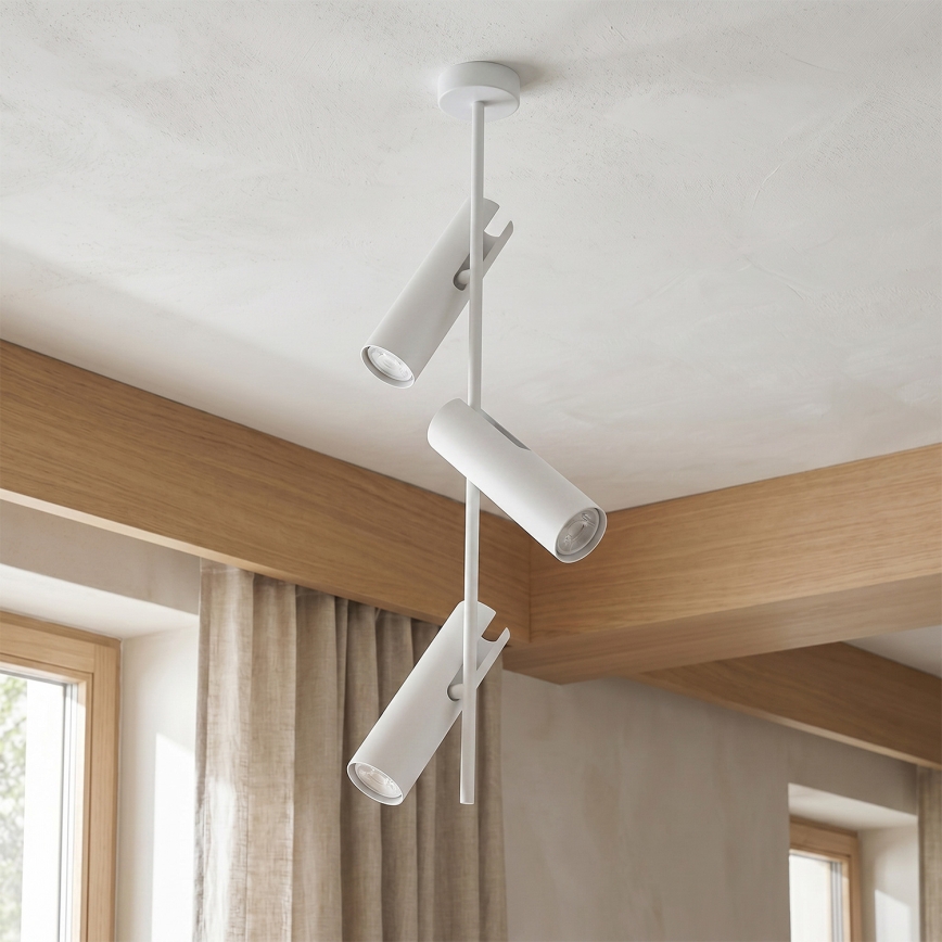 Brilagi - LED RGBW Ρυθμιζόμενος πολυέλαιος σε ράβδο BRANCH 3xGU10/6,5W/230V 2700-6500K λευκό