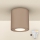 Brilagi - LED RGBW Ρυθμιζόμενο φωτιστικό μπάνιου MIA 1xGU10/4,8W/230V 3000K 84x80 mm μπεζ IP54 + τηλεχειριστήριο