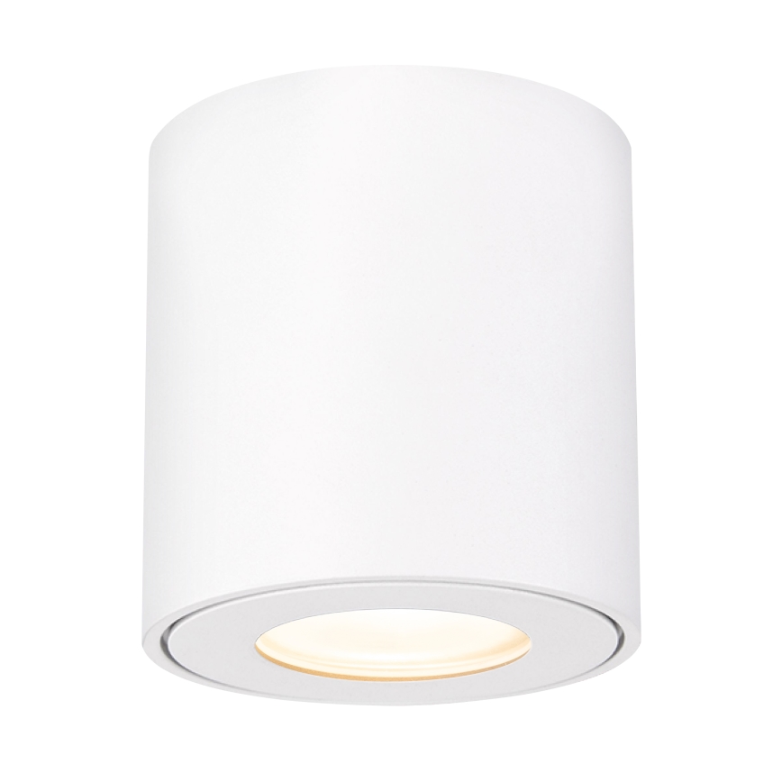 Brilagi - LED RGBW Ρυθμιζόμενο φωτιστικό μπάνιου MIA 1xGU10/4,8W/230V 3000K 84x80 mm λευκό IP54 + τηλεχειριστήριο
