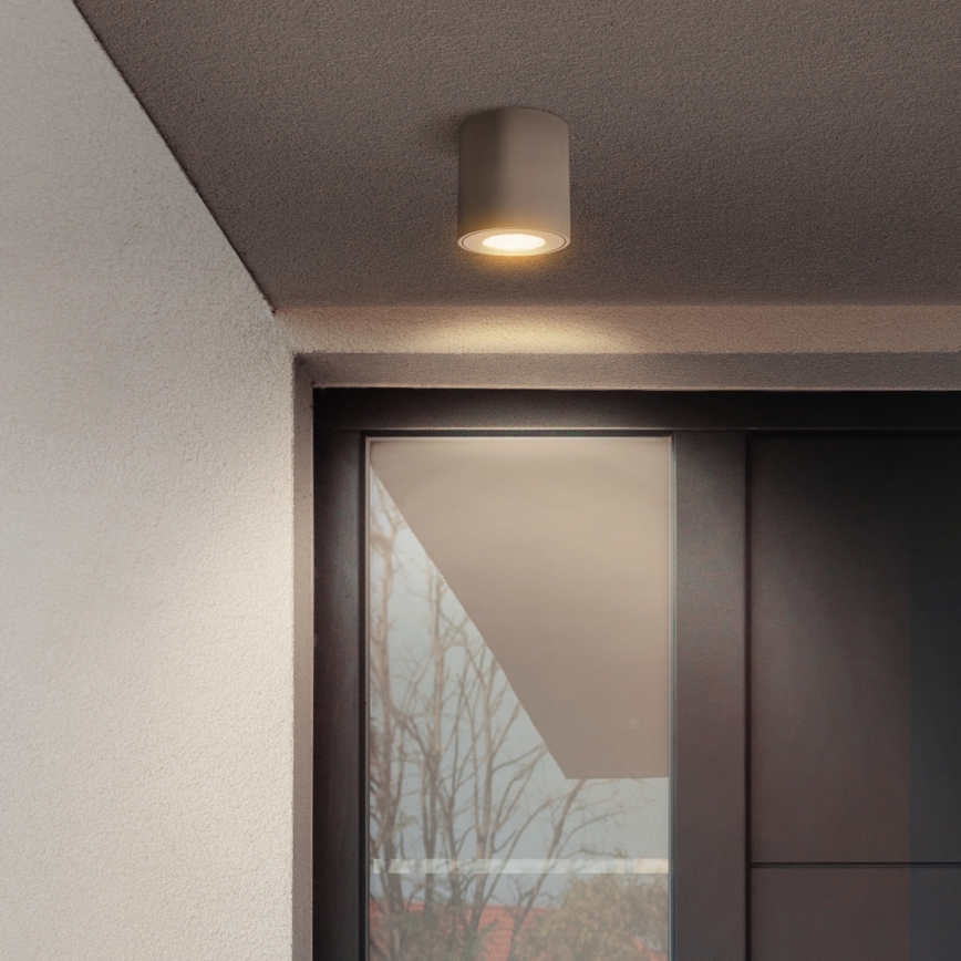 Brilagi - LED RGBW Ρυθμιζόμενο φωτιστικό μπάνιου MIA 1xGU10/4,8W/230V 3000K 84x80 mm μπεζ IP54 + τηλεχειριστήριο