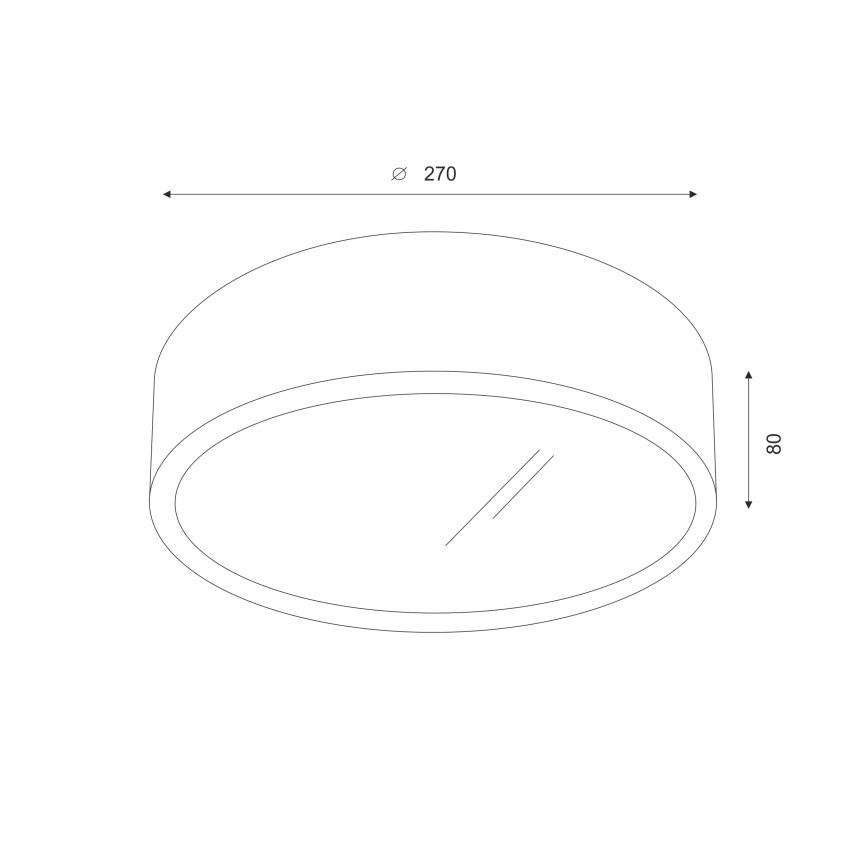 Brilagi - LED RGBW ρυθμιζόμενο φωτιστικό οροφής CARVALHO 1xE27/15W/230V 2700-6500K Wi-Fi σε απόχρωση δρυός, διάμ. 27,5 εκ.