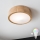 Brilagi - LED RGBW ρυθμιζόμενο φωτιστικό οροφής CARVALHO 1xE27/9W/230V 2700-6500K Wi-Fi δρυς διάμ. 27,5 cm