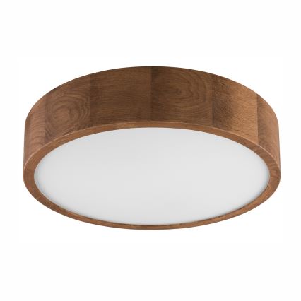 BRILAGI - LED RGBW Ρυθμιζόμενο φωτιστικό οροφής CARVALHO 2xE27/12W/230V 2700-6500K σε απόχρωση δρυός Ø 37,5 cm