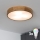 Brilagi - LED RGBW ρυθμιζόμενο φωτιστικό οροφής CARVALHO 3xE27/9W/230V 2700-6500K Wi-Fi, φινίρισμα δρυός, διάμ. 47,5 cm