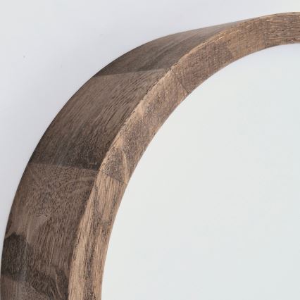 Brilagi - LED RGBW Ρυθμιζόμενο φωτιστικό οροφής CARVALHO SLIM 1xE27/15W/230V 2700-6500K Wi-Fi σε απόχρωση δρυός Ø 27 cm