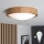 Brilagi - LED RGBW Ρυθμιζόμενο φωτιστικό οροφής CARVALHO SLIM 1xE27/9W/230V 2700-6500K Wi-Fi, φινίρισμα δρυός, διάμ. 27 εκ.