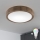 Brilagi - LED RGBW Ρυθμιζόμενο φωτιστικό οροφής CARVALHO SLIM 1xE27/9W/230V 2700-6500K Wi-Fi σε απόχρωση δρυός Ø 27 cm