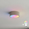 BRILAGI - LED RGBW Ρυθμιζόμενο φωτιστικό οροφής CLARE 1xE27/12W/230V 2700-6500K διάμ. 20 cm μπεζ