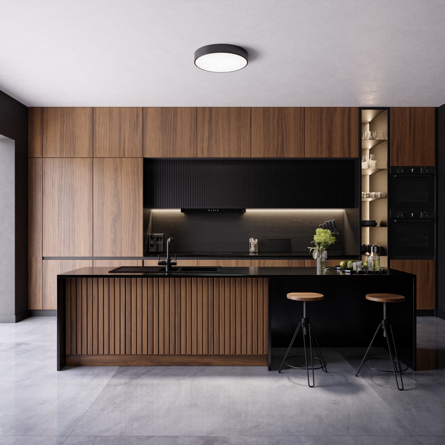 Brilagi - LED RGBW Ρυθμιζόμενο φωτιστικό οροφής CLARE 2xE27/9W/230V 2700-6500K Ø 30 cm Wi-Fi μαύρο