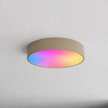 Brilagi - LED RGBW ρυθμιζόμενο φωτιστικό οροφής CLARE 3xE27/9W/230V 2700–6500K Ø 40 cm Wi‑Fi μπεζ
