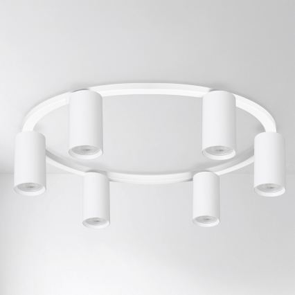 Brilagi - LED RGBW ρυθμιζόμενο φωτιστικό οροφής SELE 6xGU10/6,5W/230V 2700-6500K λευκό + τηλεχειριστήριο