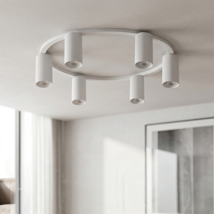 Brilagi - LED RGBW ρυθμιζόμενο φωτιστικό οροφής SELE 6xGU10/6,5W/230V 2700-6500K λευκό + τηλεχειριστήριο