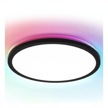 Brilagi - LED RGBW ρυθμιζόμενο φωτιστικό οροφής VIBE LED/36W/230V 3000-6500K μαύρο + τηλεχειριστήριο